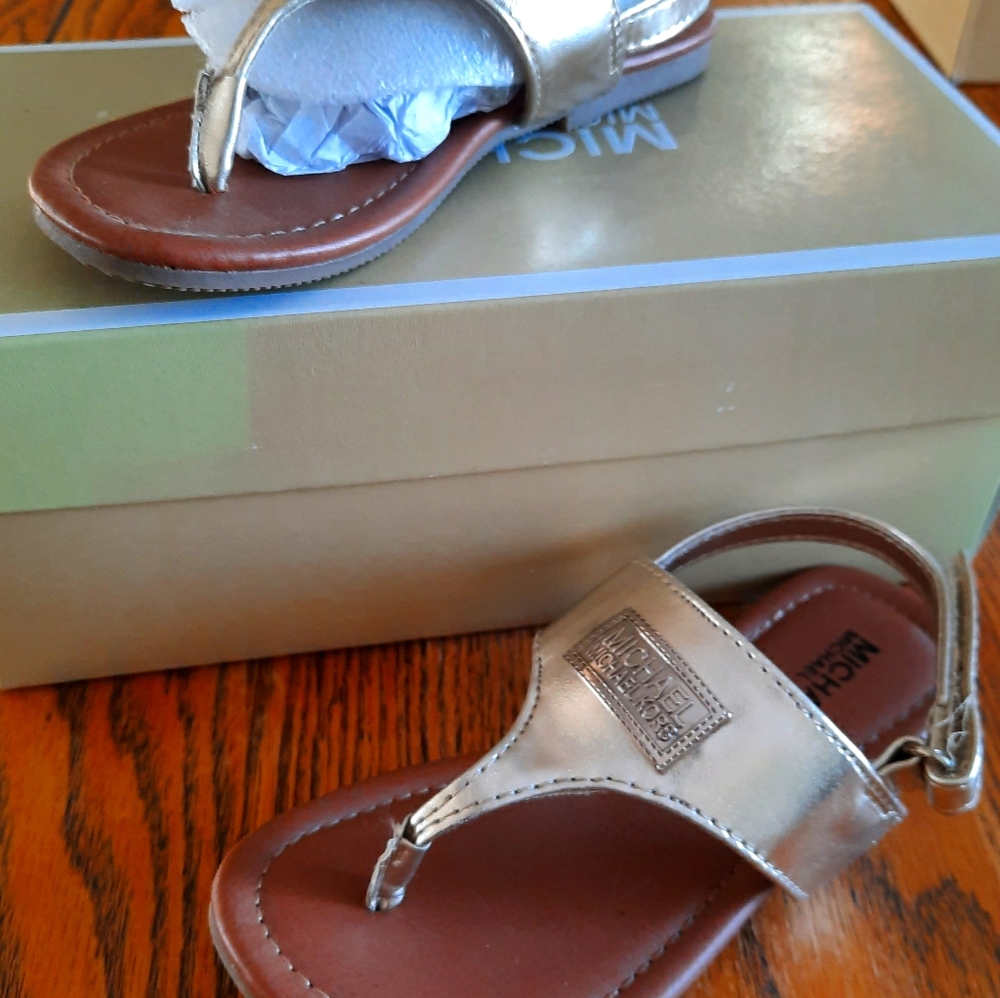 Michael Kors leather toddler sandals. Lil Mello in
